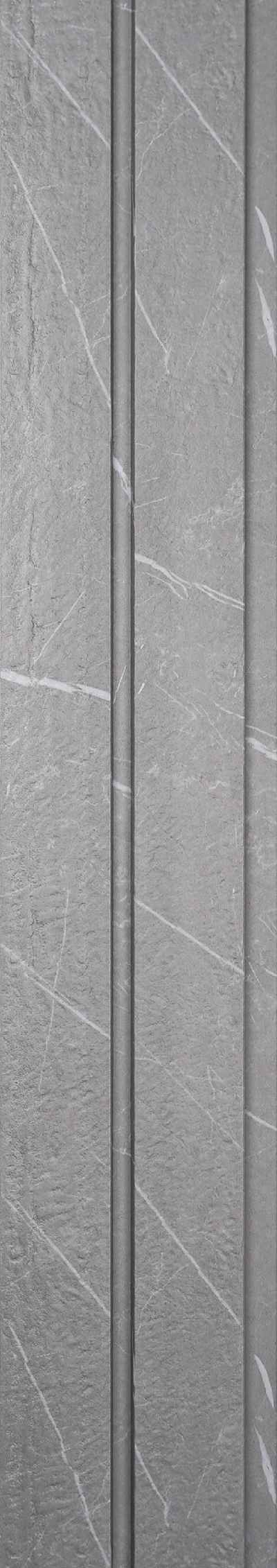 Pentone Marble Finish Grey Charcoal Louvers/Panels | 8 ft x 5 inch - 12 mm | PT 806 Panels  Grey| Image 1