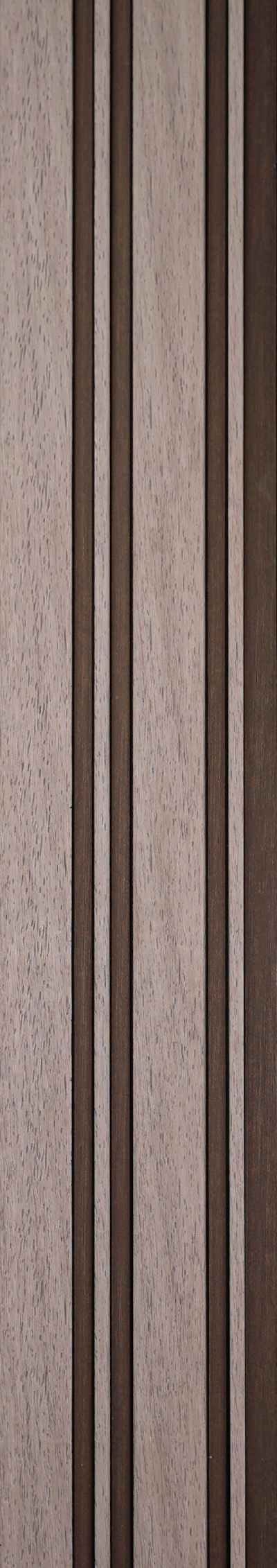 Pentone Wood Finish Brown Charcoal Louvers/Panels | 8 ft x 5 inch - 12 mm | PT 812 Panels  Brown| Image 1