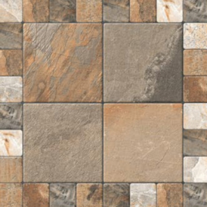 TL 01587 Brown 16 x 16 inch Matte Finish Vitrified Parking Floor Tile - 12 mm | Image 01