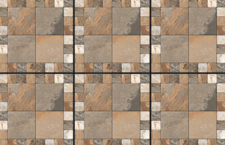 TL 01587 Brown 16 x 16 inch Matte Finish Vitrified Parking Floor Tile - 12 mm | Image 02