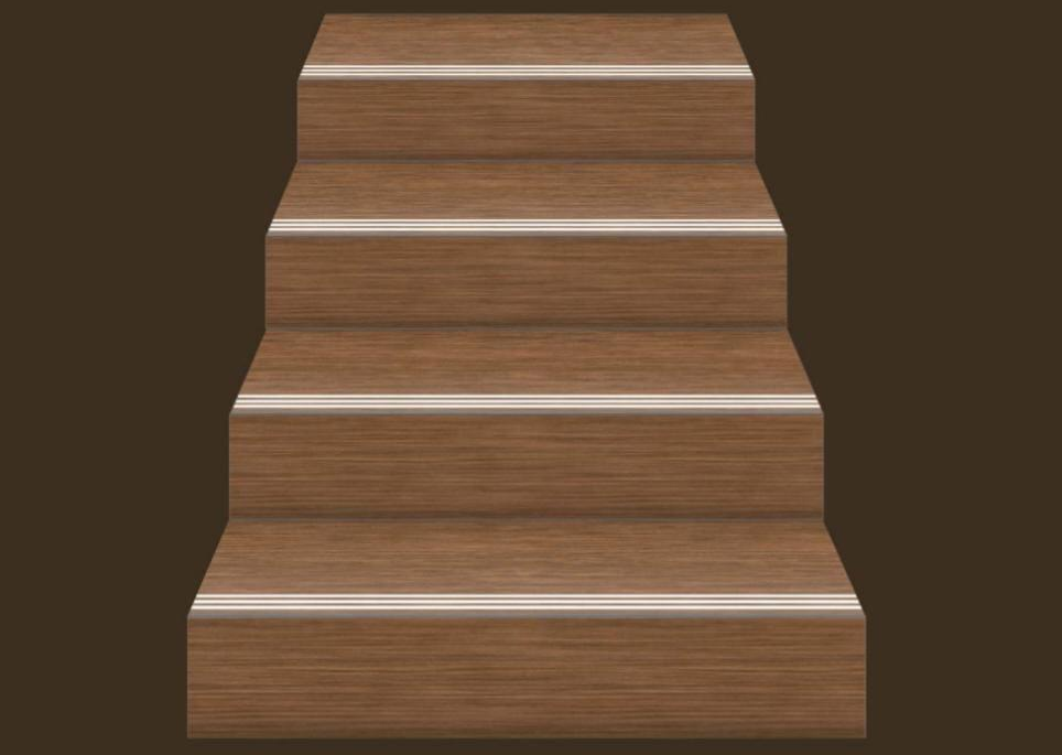 Chocolate Brown Step Tile Matte Finish TL 02553 Vitrified Stair Tile - 9.5 mm | Set of Step (3x1 ft) and Riser (3 ft x 8 inch) | Image 03