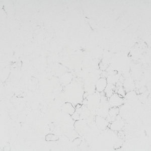 A close-up of aQR 00084 B Splendor Series Carrara Cloud 3276x825 mm Polished Finish Quartz - 20 mm (10 Years Warranty) available at Material Depot in Bangalore