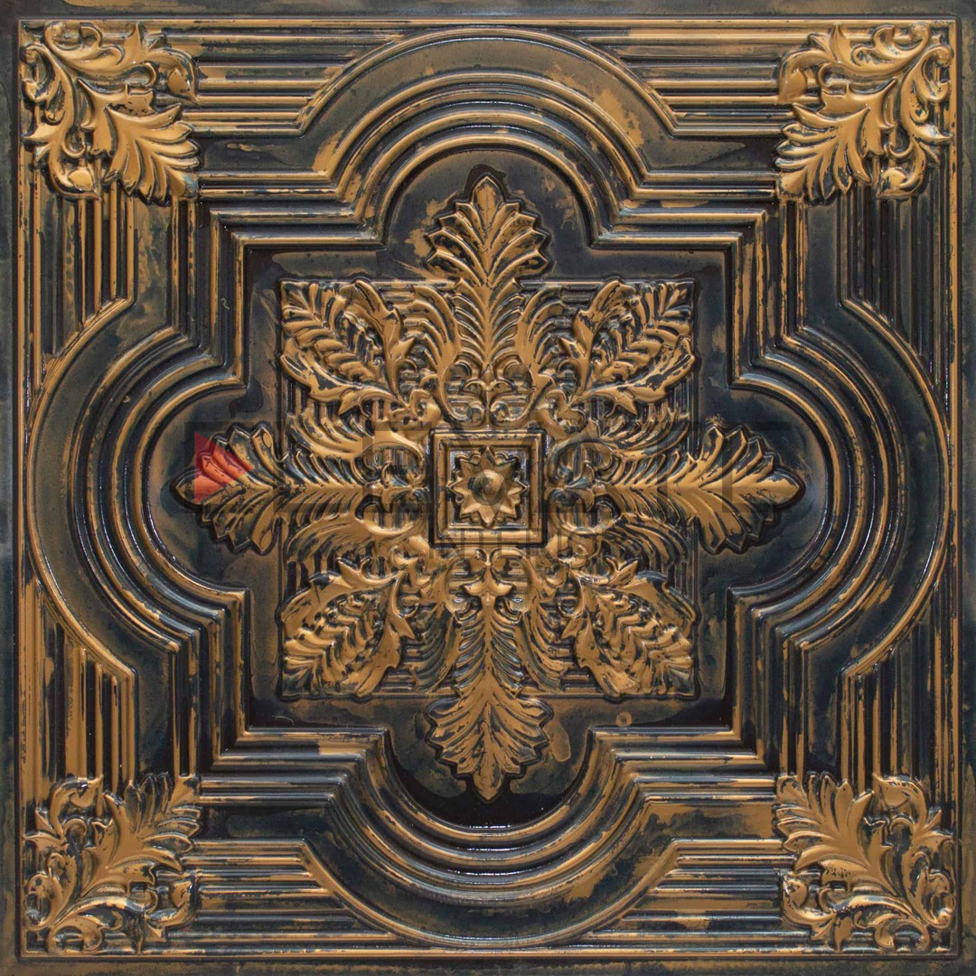 Gold Decorative Wall Panel | 2 ft x 2 ft | 206 Midnight Gold | Image 01