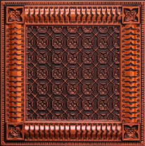 256 Antique Copper Decorative Ceiling Tiles | Image 01