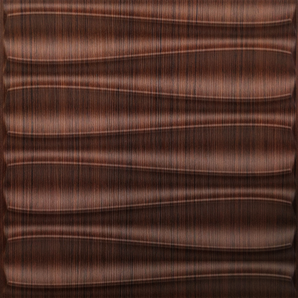 Brown Dune 3D Wall Panel | 1.6 ft x 1.6 ft | Walnut Wood - 15 mm | Image 01