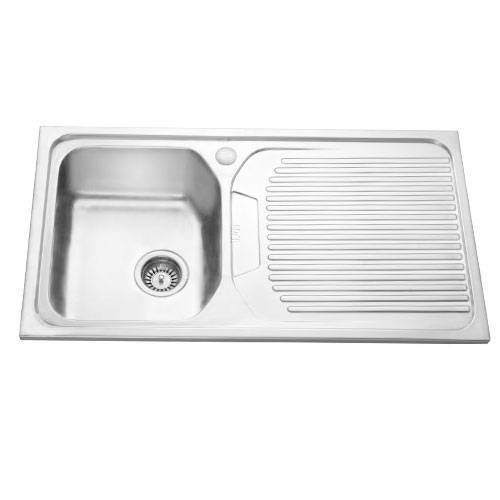 SBSD 11 RHD 915x510 mm Matt Finish Kitchen Sink With Drain Board - 1 mm | Image 01