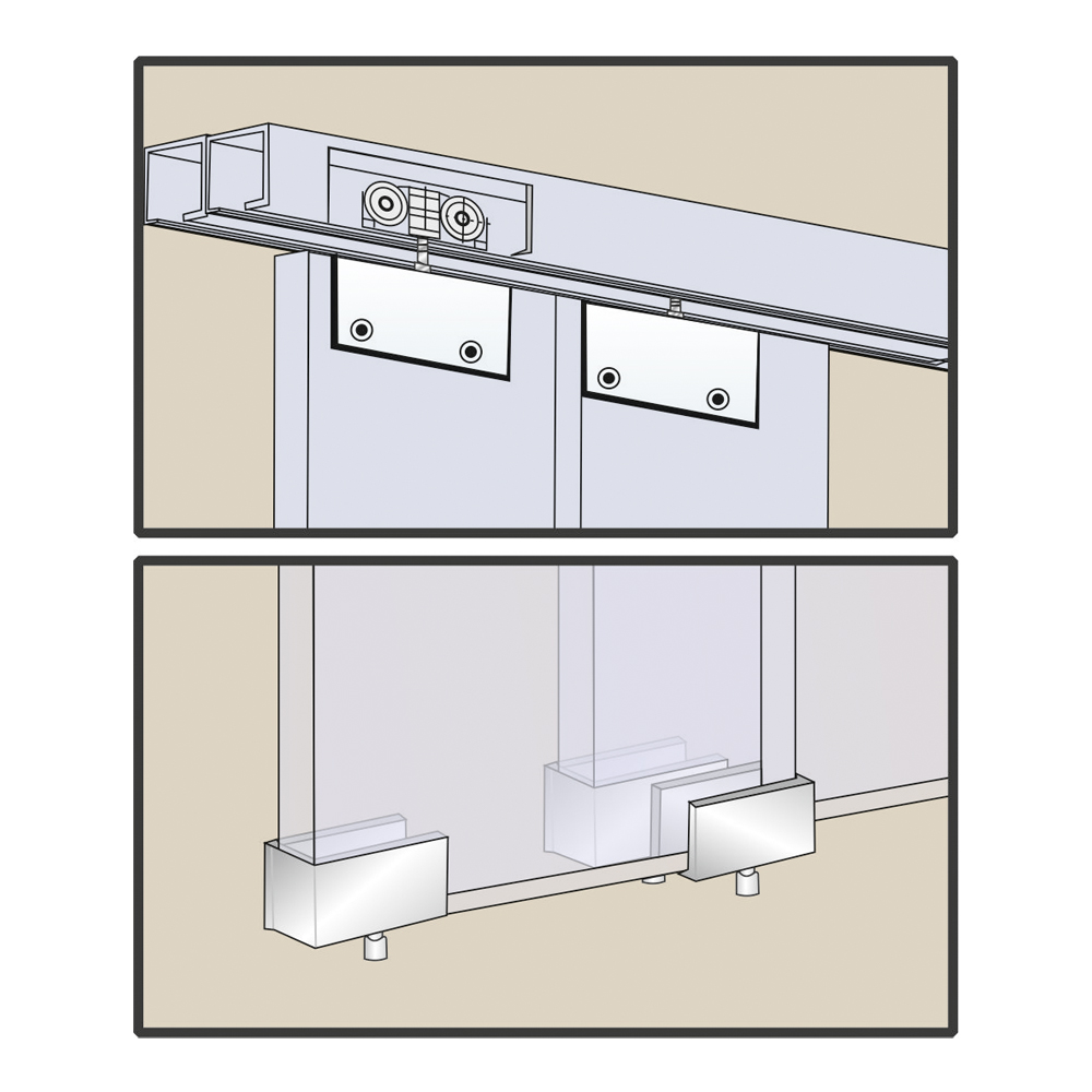 CAGF 801 4/R Glass Stacking System - 1 Fix + 3 Sliding Doors| Image 1