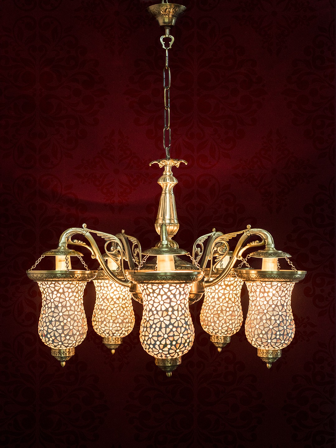 Captivating Brass Chandelier