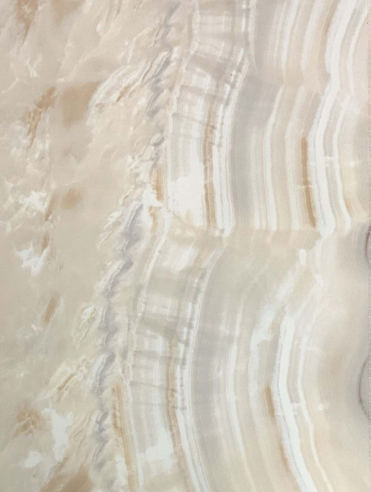 A close-up of a Cream PHG1164 Cone Marble with a High Gloss finish Decorative Laminate available at Material Depot in Bangalore