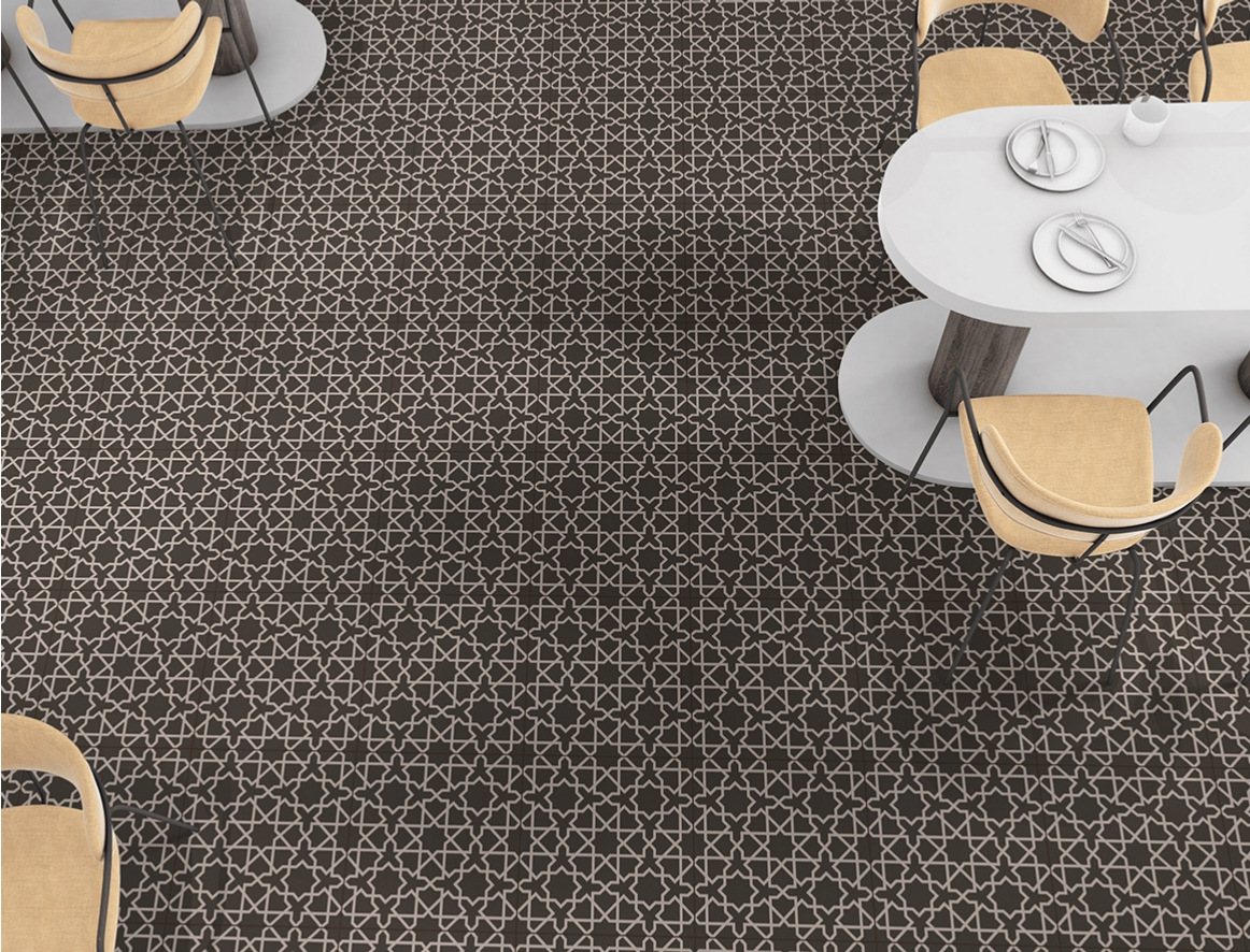 529 300x300 mm Matte finish Moroccan Series Heavy Duty Ceramic Tile| Image 2