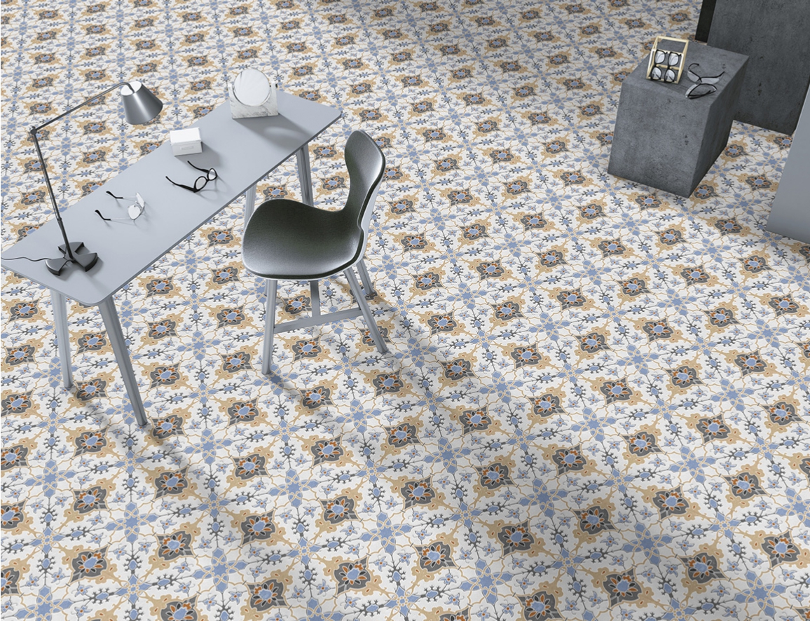 539 300x300 mm Matte finish Moroccan Series Heavy Duty Ceramic Tile| Image 2