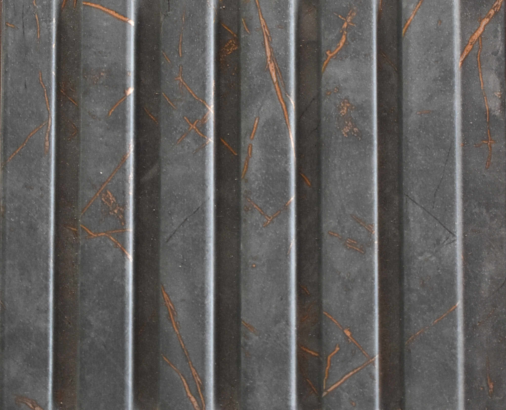 Marble Charcoal Fluted Louvers/Panels | 8 ft x 4 inch - 12 mm | C 33 | Image 01