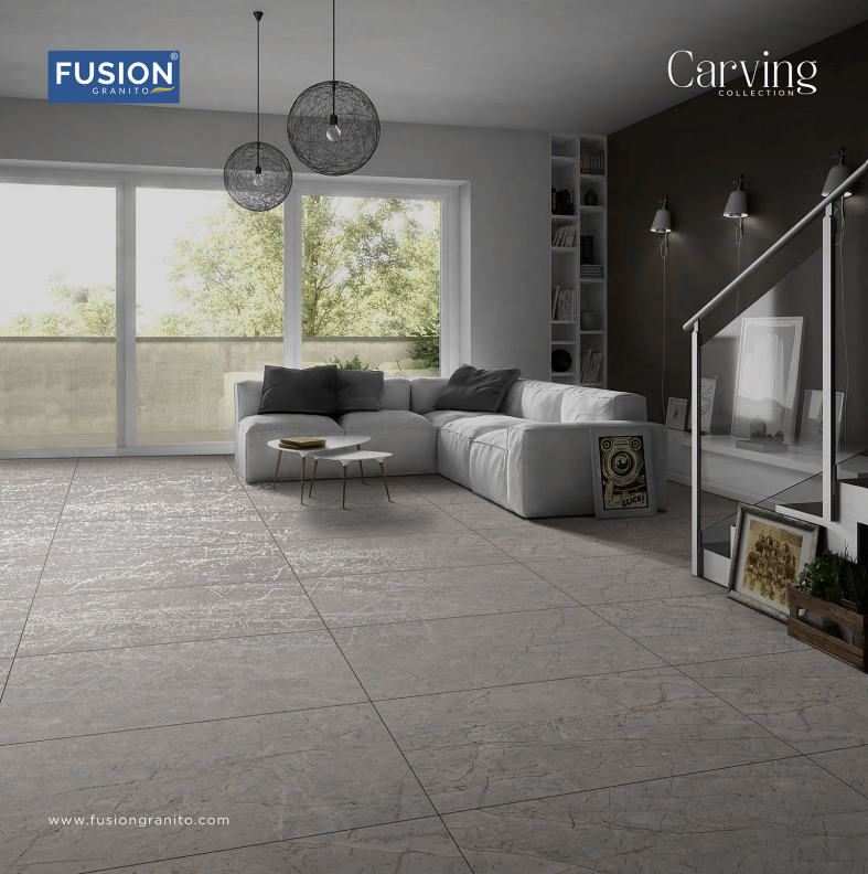 TL 02964 Smoky Grey 4 ft x 2 ft Matte Finish GVT Vitrified Wall & Floor Tile - 9 mm| Image 2