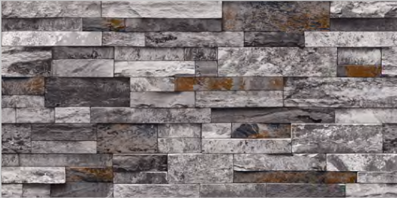 TL 04275 Metallic Grey Matte Finish 600 x 300 mm Elevation Wall Cladding Tile - 10 mm| Image 2