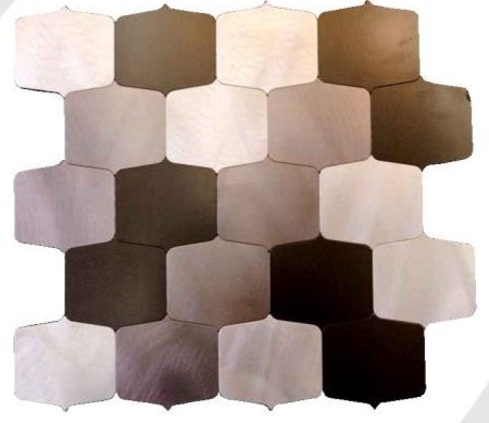 A close-up of a DZ 18 304.8 x 304.8 Highlighter Mosaic Tile available at Material Depot in Bangalore