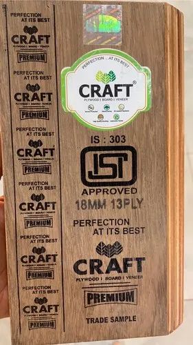 Craft Premium 8 ft x 4 ft MR Grade ISI 303 Calibrated Plywood - 12 mm | Image 01