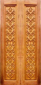 MPT DD 15 84x30 Inch 32 mm Frame Burma Teak Wood Double Door - 30 mm | Image 01