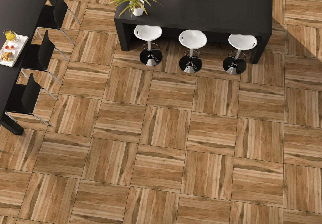 TL 00441 Earth Brown 2 ft x 2 ft Matte Finish Digital Porcelain Floor & Wall Tile - 9.5 mm| Image 2