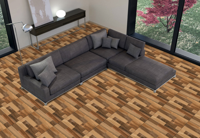 TL 00442 Terra Brown 2 ft x 2 ft Matte Finish Digital Porcelain Floor & Wall Tile - 9.5 mm| Image 2