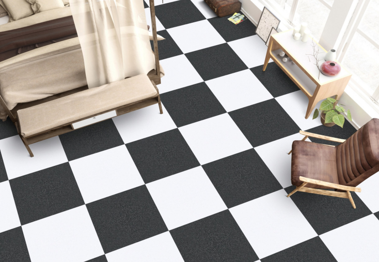 {SKU} Black Olive 2 ft x 2 ft Matte Finish Digital Porcelain Floor & Wall Tile - 9.5 mm| Image 2