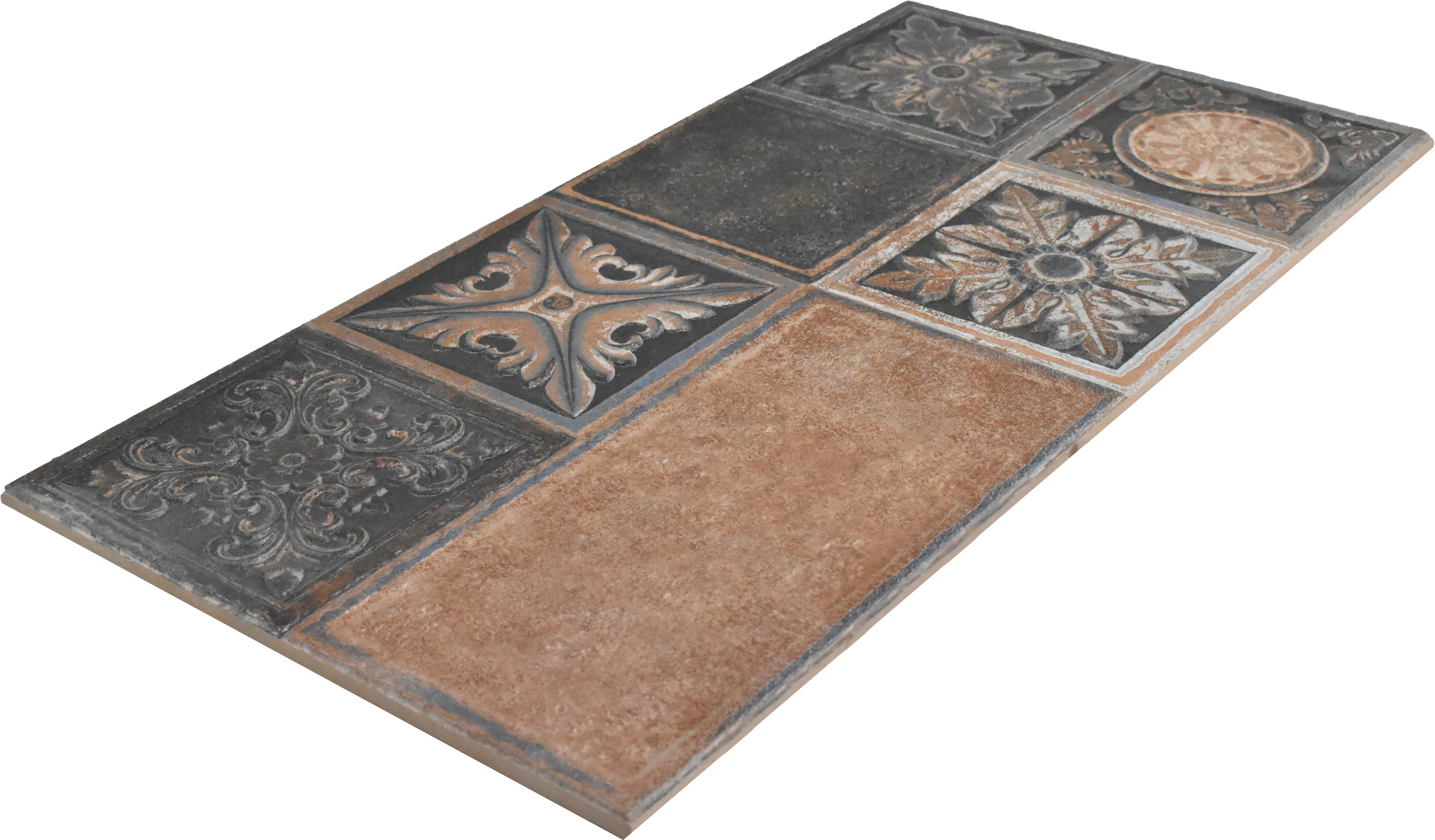 TL 01757 Earth Brown 2 ft x 1 ft Matte Finish Ceramic Elevation Wall Tile - 10 mm | Image 02