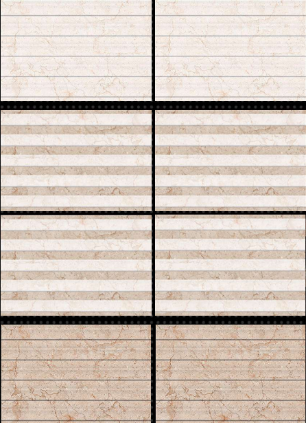 TL 01615 B Highlighter White & Beige 18 x 12 inch Glossy Finish Ceramic Wall Tile - 6 mm | Image 02