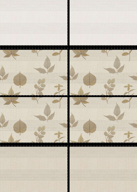 TL 01644 B Highlighter Floral Beige 18 x 12 inch Matte Finish Ceramic Wall Tile - 6 mm | Image 02