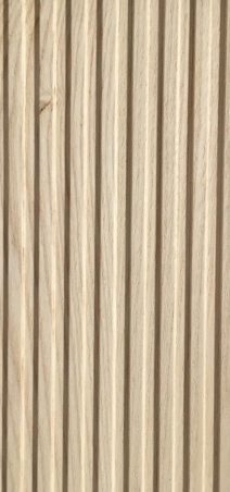 White Ash Deep Channel 8 ft x 5.7 inch Solid Wood Provo Panel - 6.5 mm | Image 01