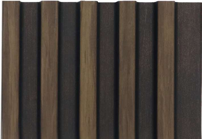 Wood Finish Wenge Charcoal Louvers | 9.5 ft x 4.8 inch - 12 mm | MRL 131| Image 1