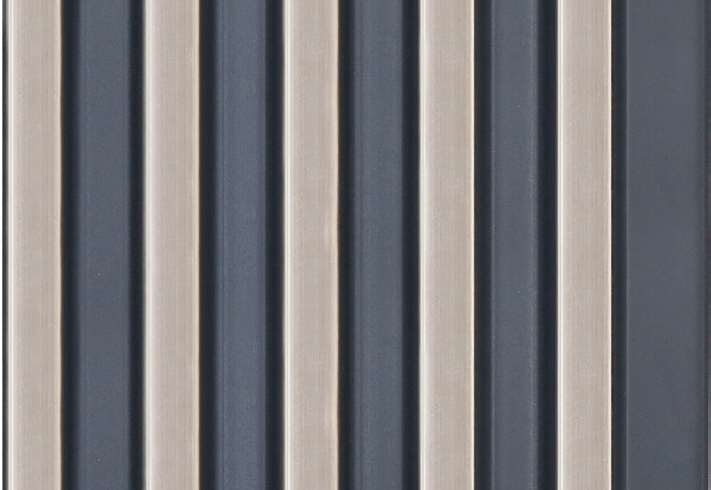 Metallic Finish Multi Color Charcoal Louvers | 9.5 ft x 4.8 inch - 12 mm | MRL 135| Image 1