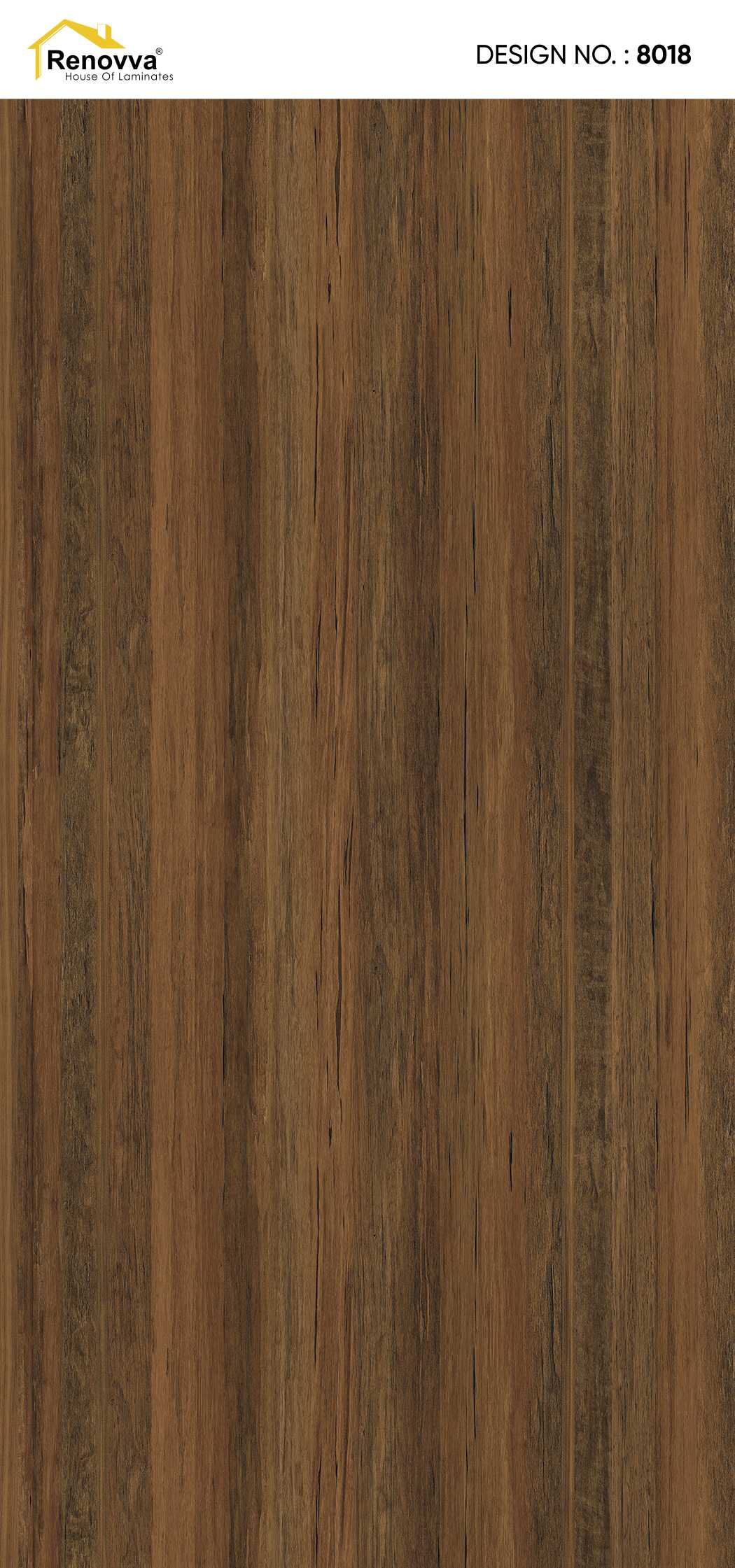 A close-up of a Brown 8018 SF Verdant Vine with a Suede finish Decorative Laminate available at Material Depot in Bangalore