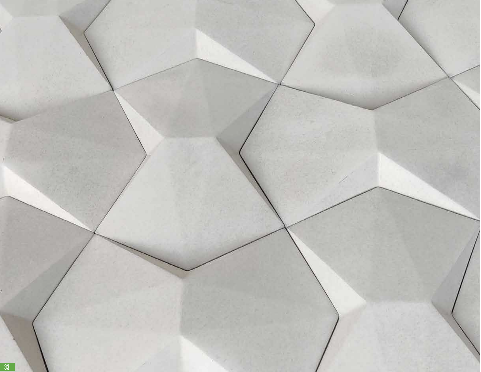 Wings 240x160 mm 3D Tiles Series Concrete Tile - 33 mm | Image 02