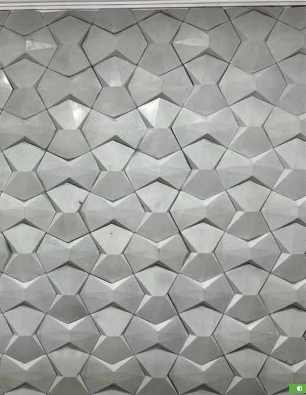 Wings 240x160 mm 3D Tiles Series Concrete Tile - 33 mm | Image 06