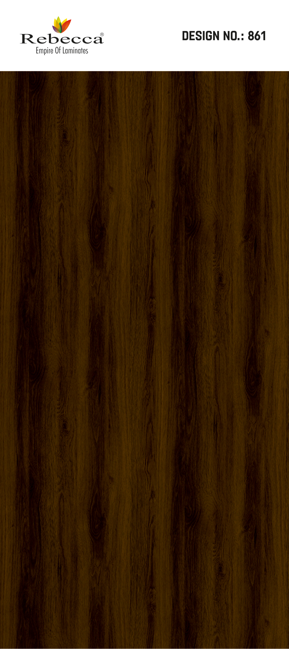 Material Depot laminates in bangalore - high quality image of a 861 ZT Sienna Teak Brown Decorative Laminate from Rebecca with Texture finish