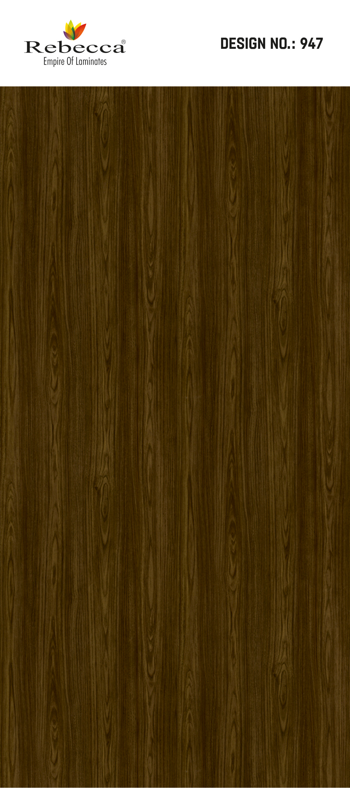 A close-up of a Brown 947 ZT Burnt Rosewood with a Texture finish Decorative Laminate available at Material Depot in Bangalore