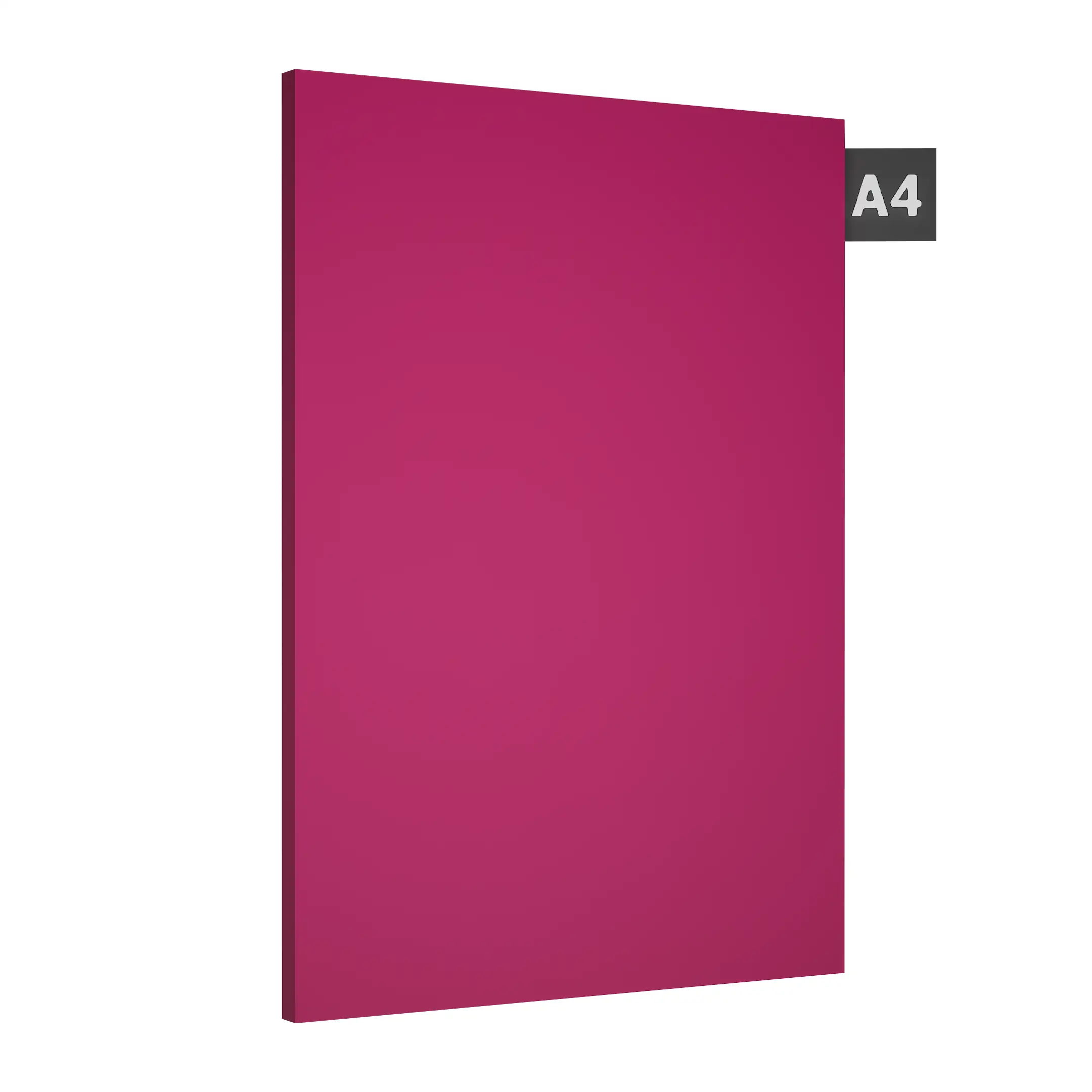 A close-up of a Pink 8033 HGL Pink with a High Gloss finish Decorative Laminate available at Material Depot in Bangalore