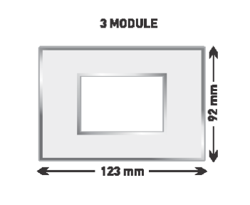 7103 Turbo Series 3 M White Glossy Finish Cover Plate With Support Frames| Image 1