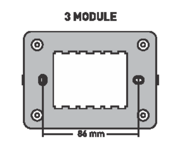 7103 Turbo Series 3 M White Glossy Finish Cover Plate With Support Frames| Image 2