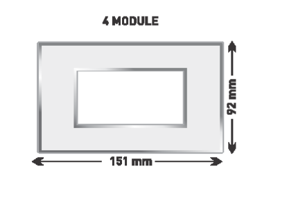 7104 Turbo Series 4 M White Glossy Finish Cover Plate With Support Frames| Image 1