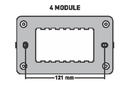 7104 Turbo Series 4 M White Glossy Finish Cover Plate With Support Frames| Image 2