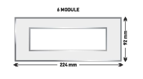 7106 Turbo Series 6 M Brown Wood Finish Cover Plate With Support Frames| Image 1