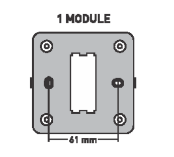 7801 Turbo Chrome Series 1 M White Glossy Finish Cover Plate With Support Frames| Image 1