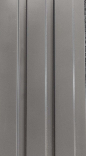 Plain Colour Finish Grey Charcoal Louvers/Panels | 9.2 ft x 5 inch - 12 mm | CB 104 | Image 01