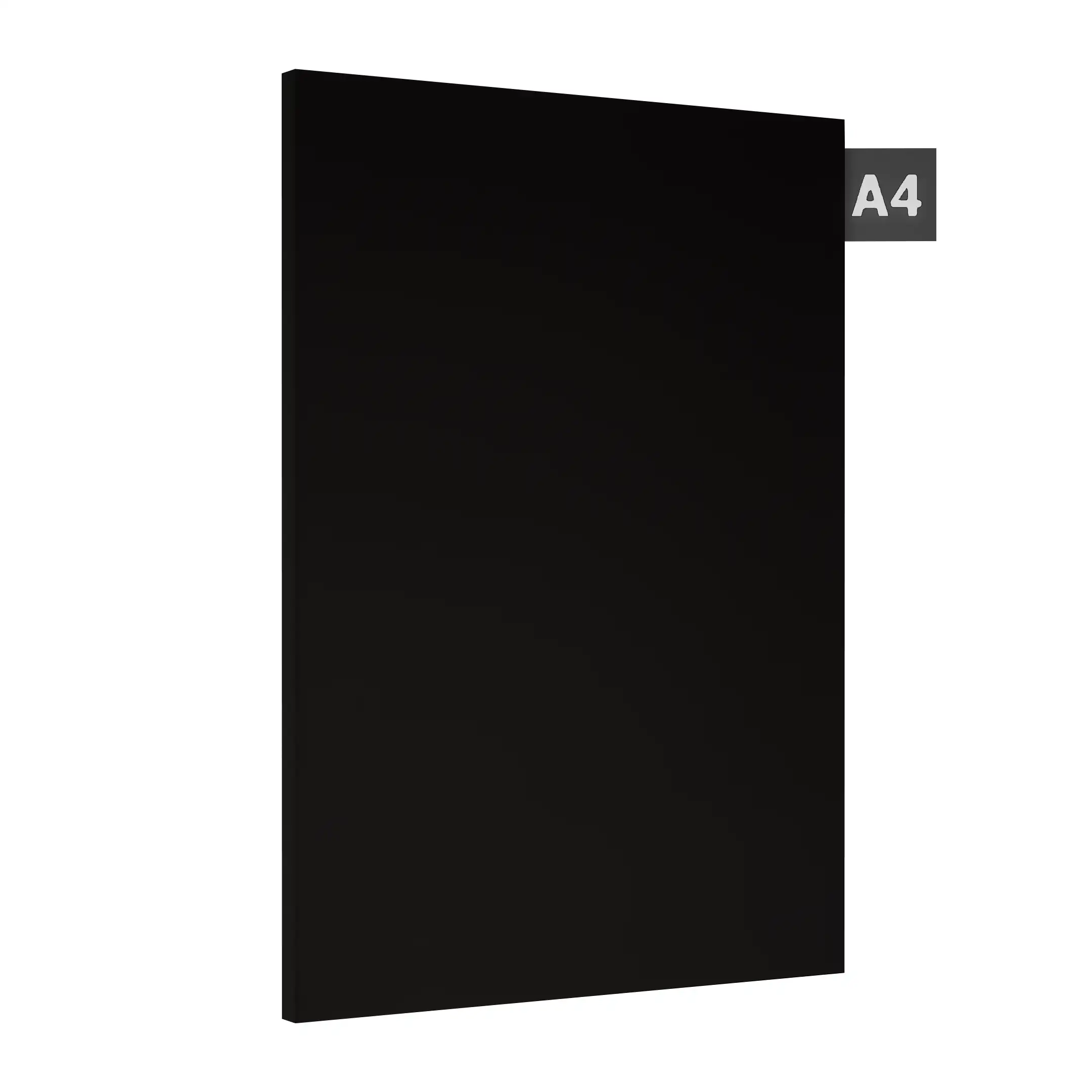 PB 1207 Jet Black Black Acrylic Laminate of 2 mm with a High Gloss finish available for sale at Material Depot in Bangalore