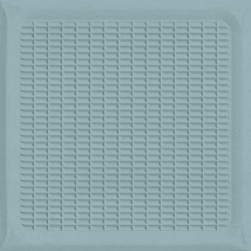 A close-up of a TL 03719 C Cyan 03 | 200x200 mm Glossy Finish Ceramic Wall Pattern 3 Subway Tile - 10 mm  with a Glossy finish available at Material Depot in Bangalore