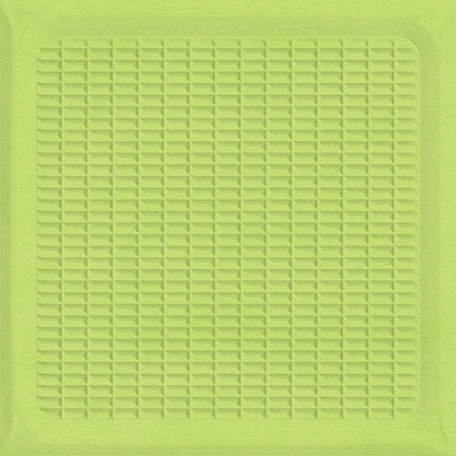 A close-up of a TL 03721 Green 01 | 200x200 mm Glossy Finish Ceramic Wall Pattern 1 Subway Tile - 10 mm  with a Glossy finish available at Material Depot in Bangalore