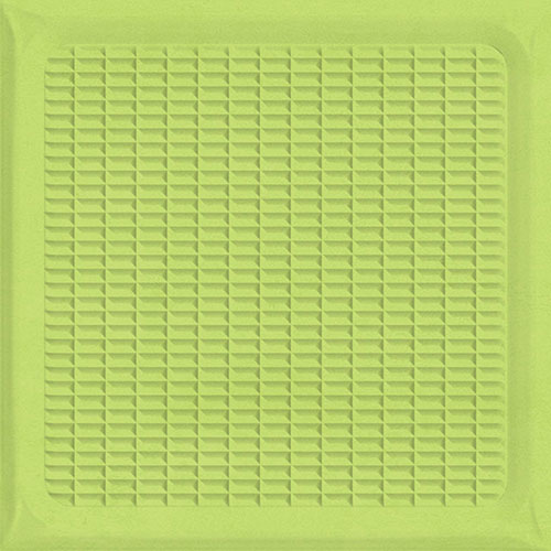 A close-up of a TL 03721 C Green 03 | 200x200 mm Glossy Finish Ceramic Wall Pattern 3 Subway Tile - 10 mm  with a Glossy finish available at Material Depot in Bangalore