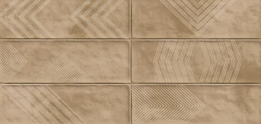 A close-up of a TL 03794 B Brown Era 300x100 mm Glossy Finish Ceramic Wall  Subway Tile - 10 mm  with a Glossy finish available at Material Depot in Bangalore