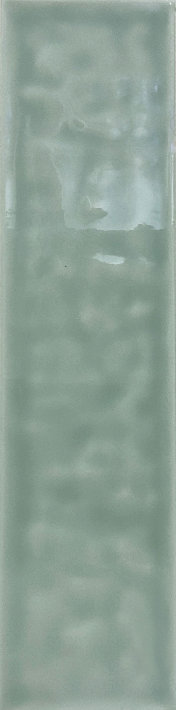 A close-up of a TL 03802 Aqua 300x75 mm Glossy Finish Ceramic Wall  Subway Tile - 10 mm  with a Glossy finish available at Material Depot in Bangalore