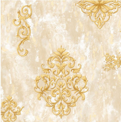 WT1406 | 10 Meter x 21 Inch PVC Damask Look Wallpaper - 57 Sq. Ft.  Image 01